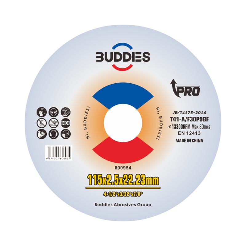 4-1/2“*3/32"*7/8" 4.5inch 115*2.5mm metal cutting wheel cut-off disc