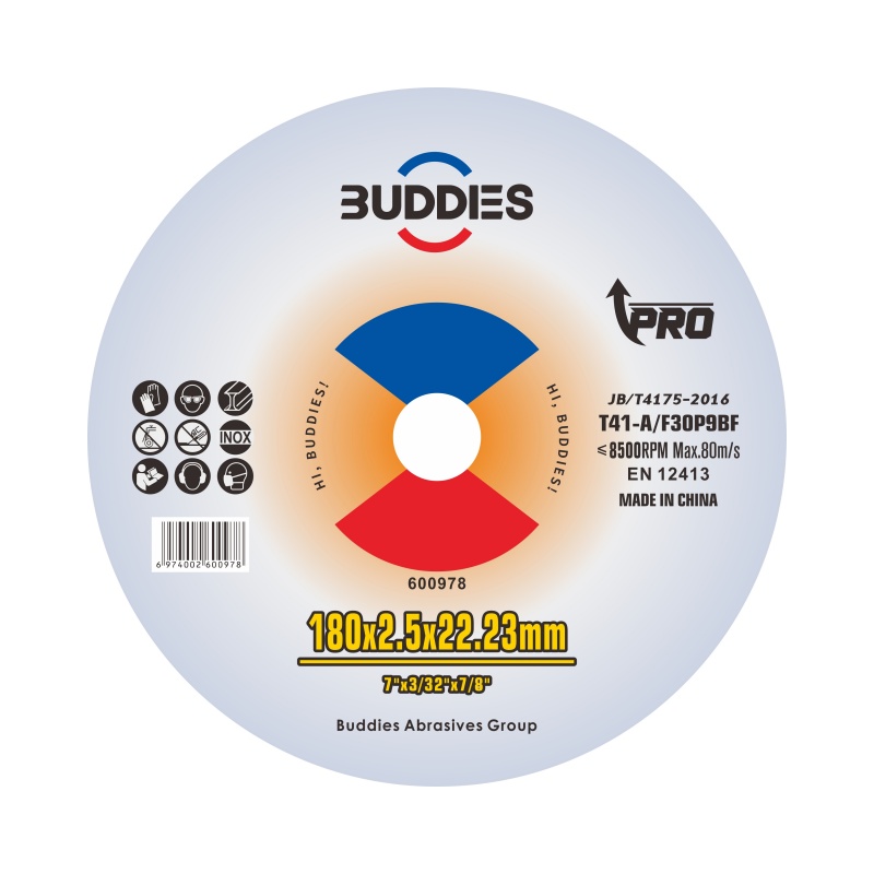 7"*3/32"*7/8" 7inch 180*2.5mm standard carbon steel cutting wheels