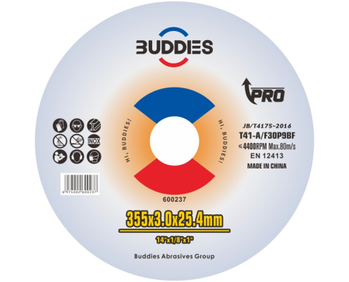 Carbon SteelMetal Cutting Disc (5) 14"*1/8"*1" 14inch 355*3.0mm cut-off wheel for low carbon middle carbon high carbon steel