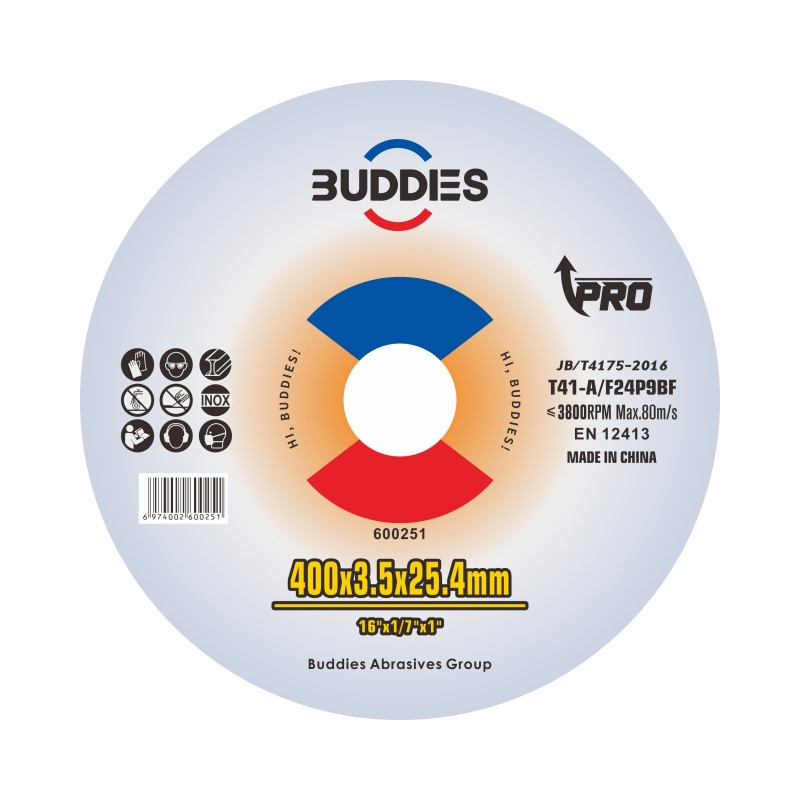 16*1/8"*1" 16inch 400*3.5mm common metals cutting disc