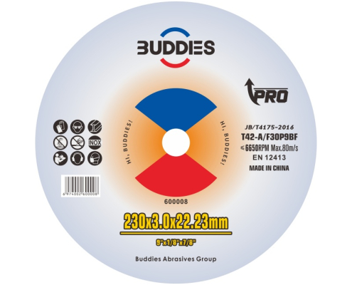 9"*1/8"*7/8" 9inch 230*3.0mm cutting discs for iron and normal steels