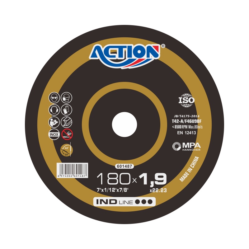 7“*1/12"*7/8" 7inch 180*1.9mm multi usage cutting and grinding wheel