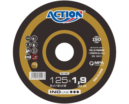 5“*1/12"*7/8" 5inch 125*1.9mm 2 in 1 purpose cutting disc