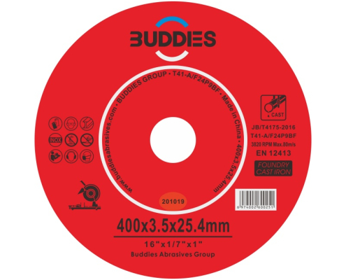Foundry Cutting Disc 16"*1/7"*1" 16inch 400*3.5mm foundry cutting disc cast iron cast steel cutting wheel