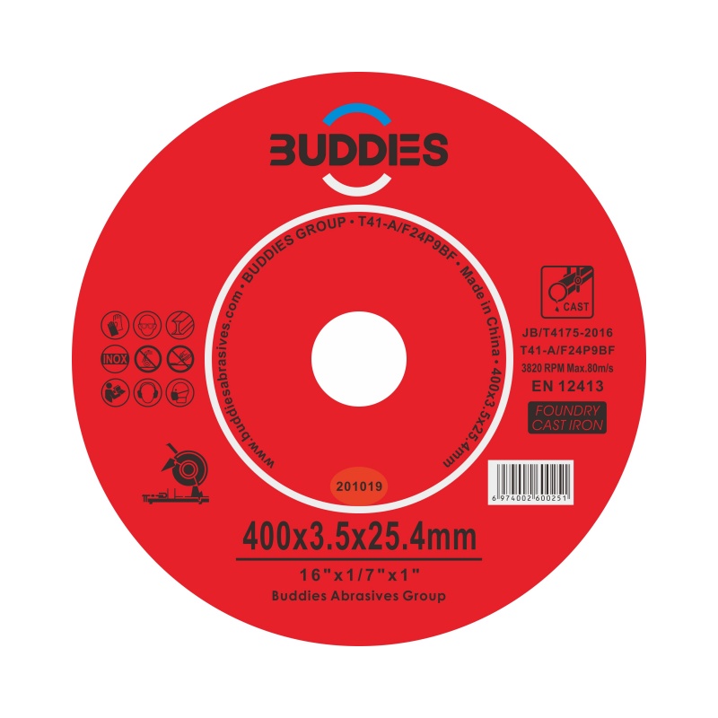 Foundry Cutting Disc 16"*1/7"*1" 16inch 400*3.5mm foundry cutting disc cast iron cast steel cutting wheel