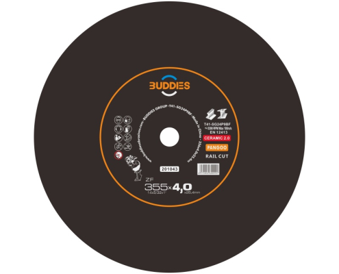 14"*5/32"*1" 14 pulgadas 355*4,0mm para vía de corte de raíl, rueda de corte de raíl, raíl