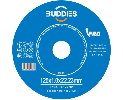 Stainless SteelInox Cutting Disc (3) 5“*3/64"*7/8" 5inch 125*1.0mm stainless steel edel stahl cutting discs