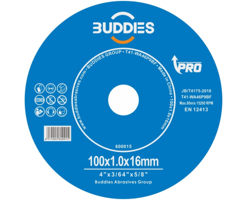 4"*3/64"*5/8" 4inch 100*1.0mm stainless steel cutting disc