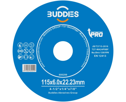 4-1/2"*1/4"*7/8'' 4.5inch 115*6.0mm inox grinding wheels