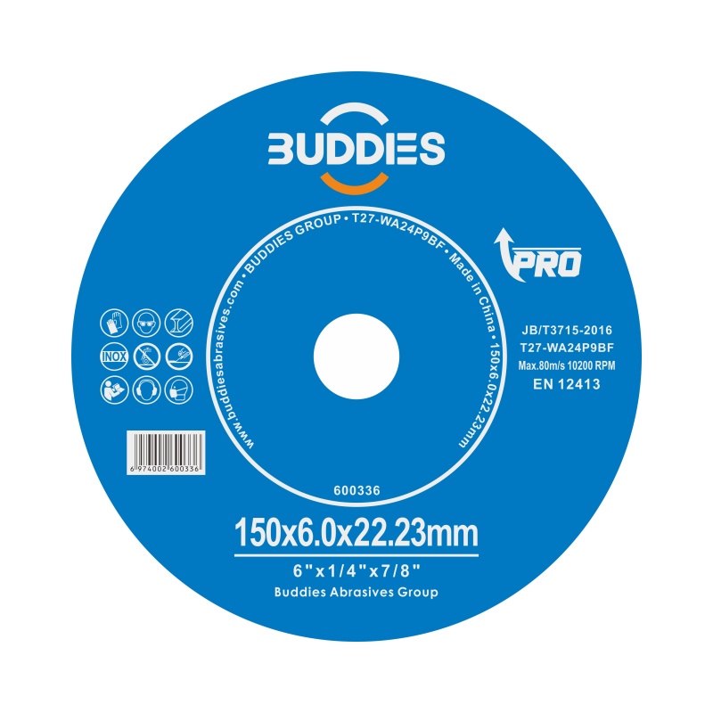 6"*1/4"*5/8'' 6inch 150*6.0 s.s. grinding discs