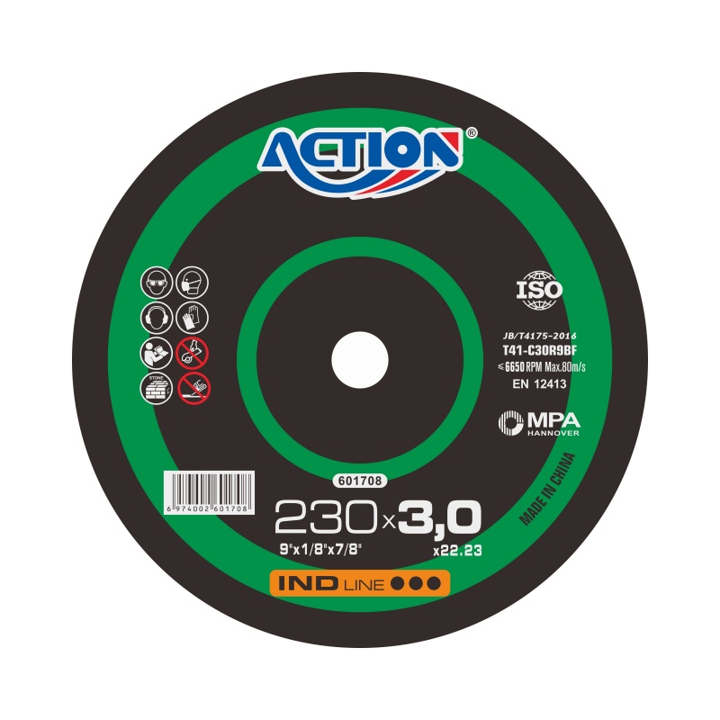 9“*1/8"*7/8" 9inch 230*3.0mm cutting wheels for stone materials