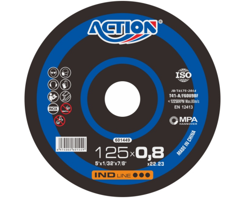 Disque de coupe ultra-fin (2) Roue de coupe rapide 5"*.032"*7/8 » 5 pouces 125 mm*0,8 mm