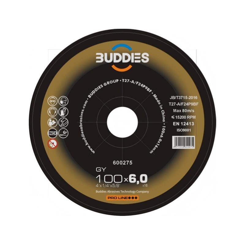 4"*1/4"*5/8'' 4inch 100*6.0mm stainless steel grinding disc