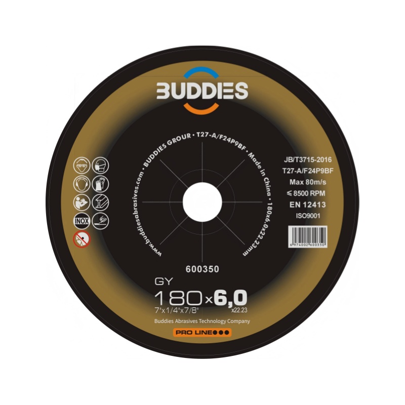 Stainless Steel Inox Grinding Disc new 7"*1/4"*5/8'' 7inch 180*6.0mm stainless steel edel stahl grinding wheel