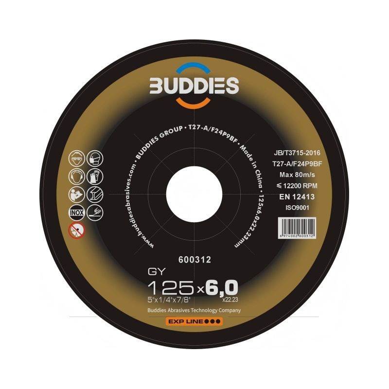 5"*1/4"*5/8'' 5inch 125*6.0mm resin wheel, stainless steel surface grinding wheel